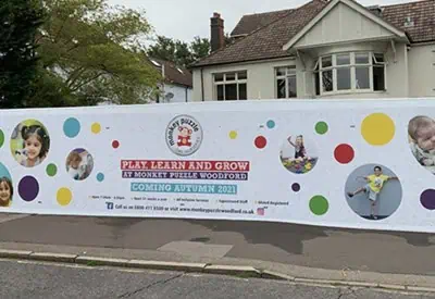 Monkey Puzzle Woodford Hoarding